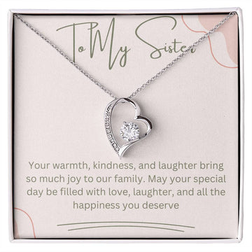 To My Sister Forever Love Necklace